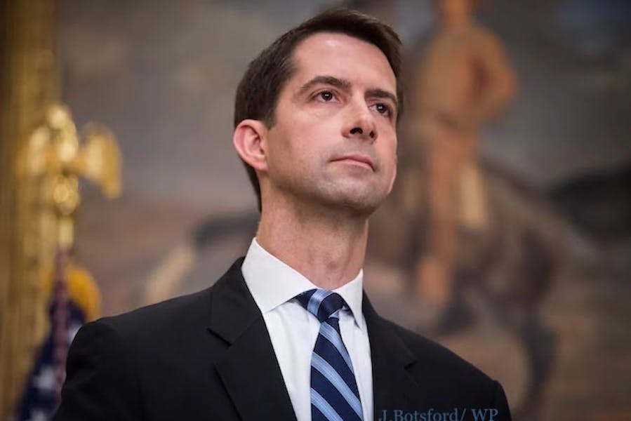 Is Senator Tom Cotton trying to justify slavery by attempting to block federal funding for the 1619 project? Is Senator Tom Cotton trying to justify slavery by attempting to block federal funding for the 1619 project?